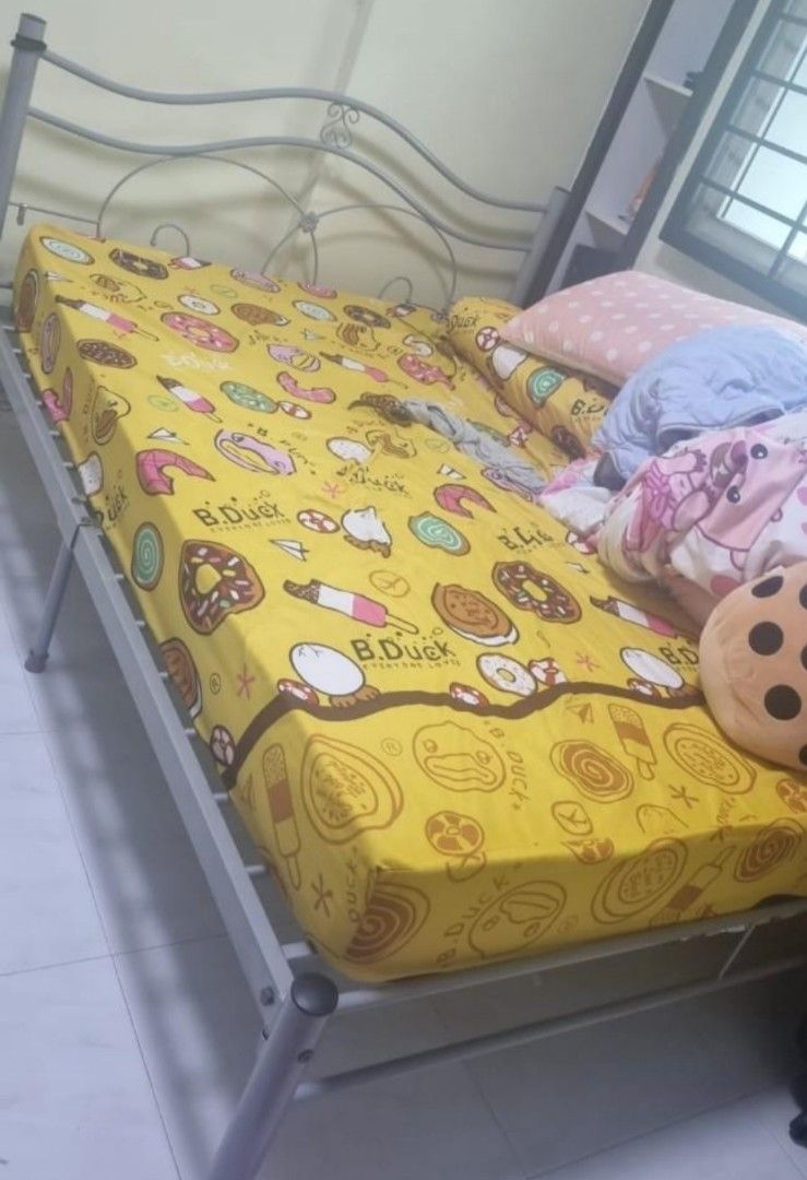 Used metal store bed frame
