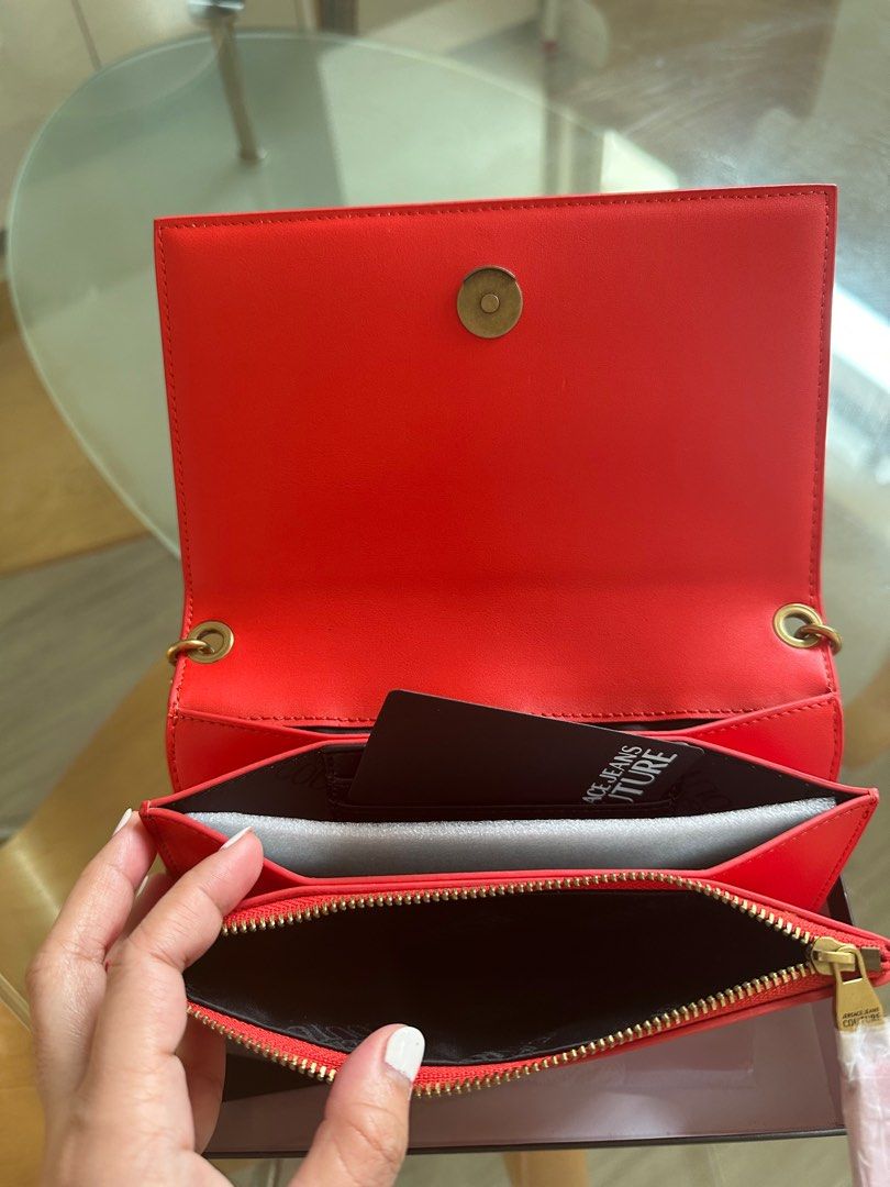 Versace jeans red bag 2025
