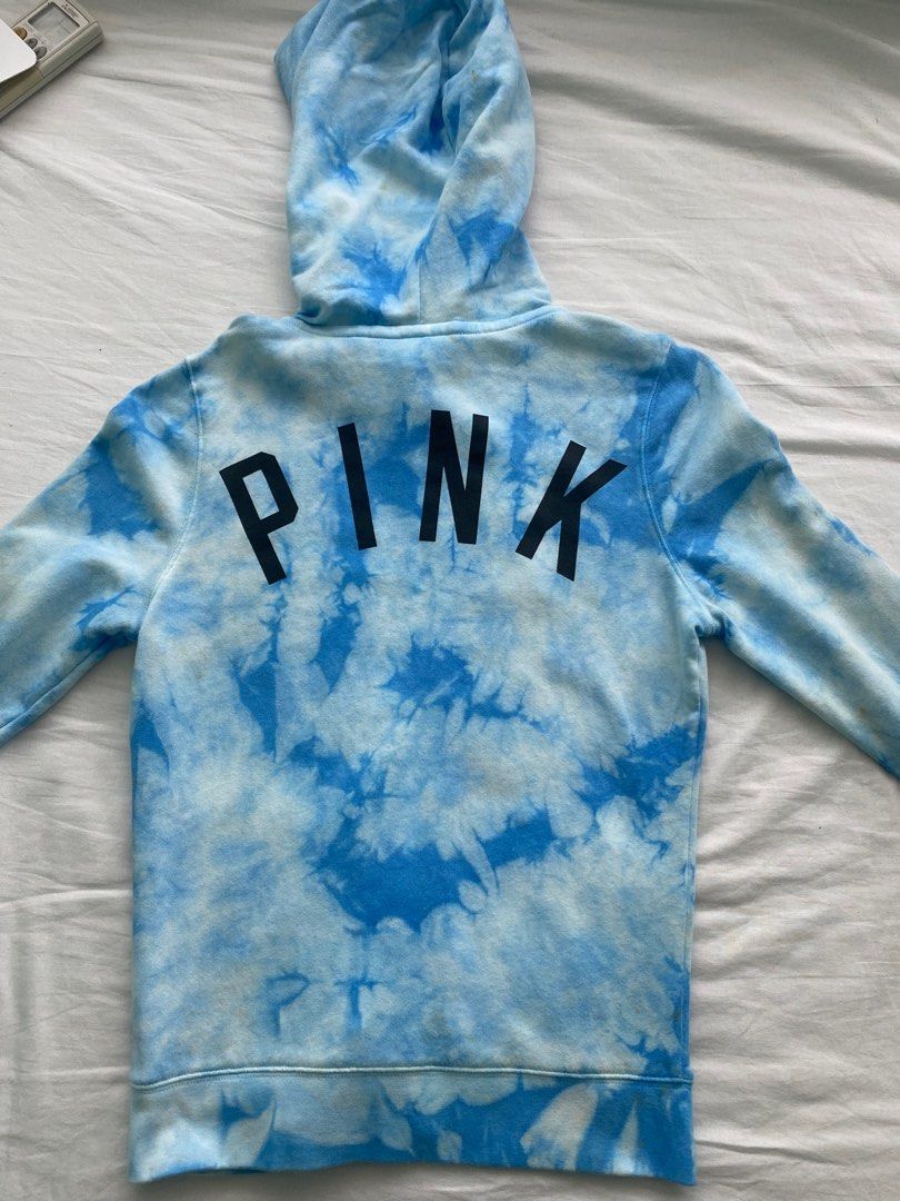 Victoria's Secret PINK tie dye zip up hoodie, Women's Fashion, Coats,  Jackets and Outerwear on Carousell
