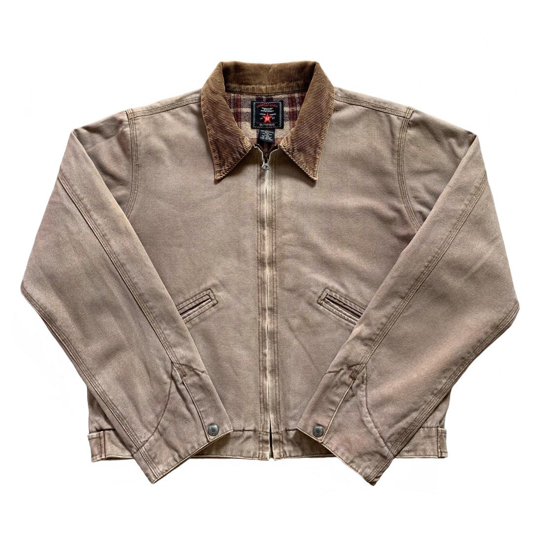 Vintage American Eagle Flannellined Faded Detroit Jacket Boxy fit