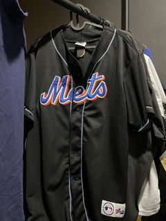 VTG METS MAJESTIC MLB LONG SLEEVE JERSEY 90s W/TAGS "