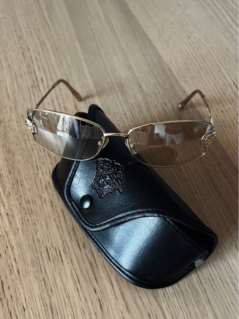 Versace gold sunglasses sales vintage