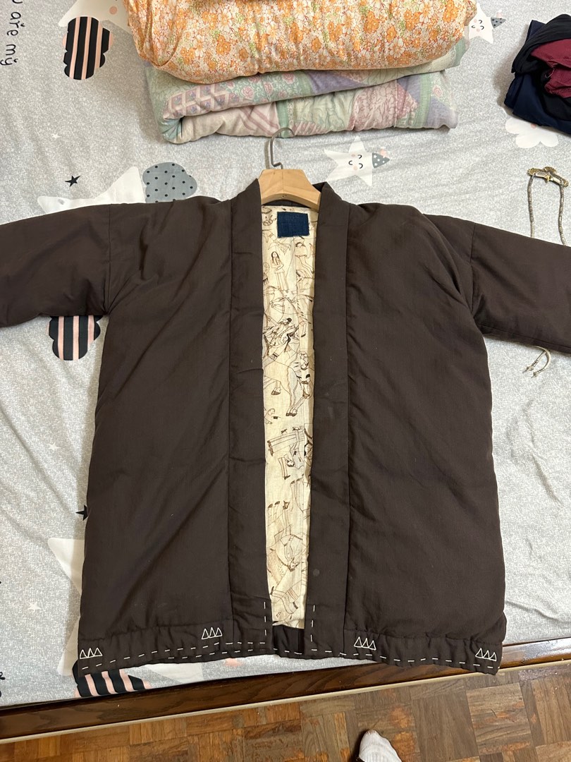 Visvim Sanjuro Kimono Down Jacket, 男裝, 外套及戶外衣服- Carousell