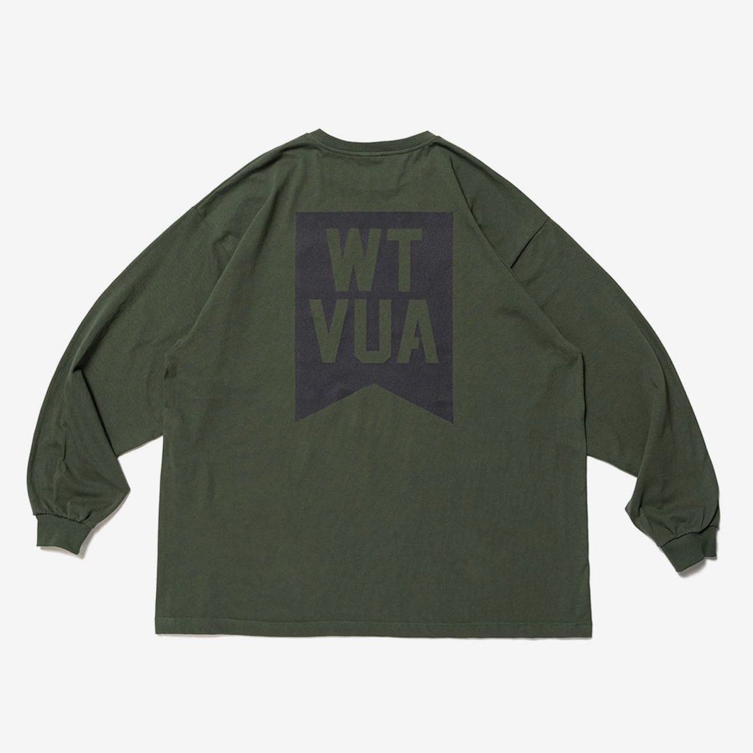 Wtaps 23ss peak out ls/cotton Tee, 男裝, 上身及套裝, T-shirt、恤衫