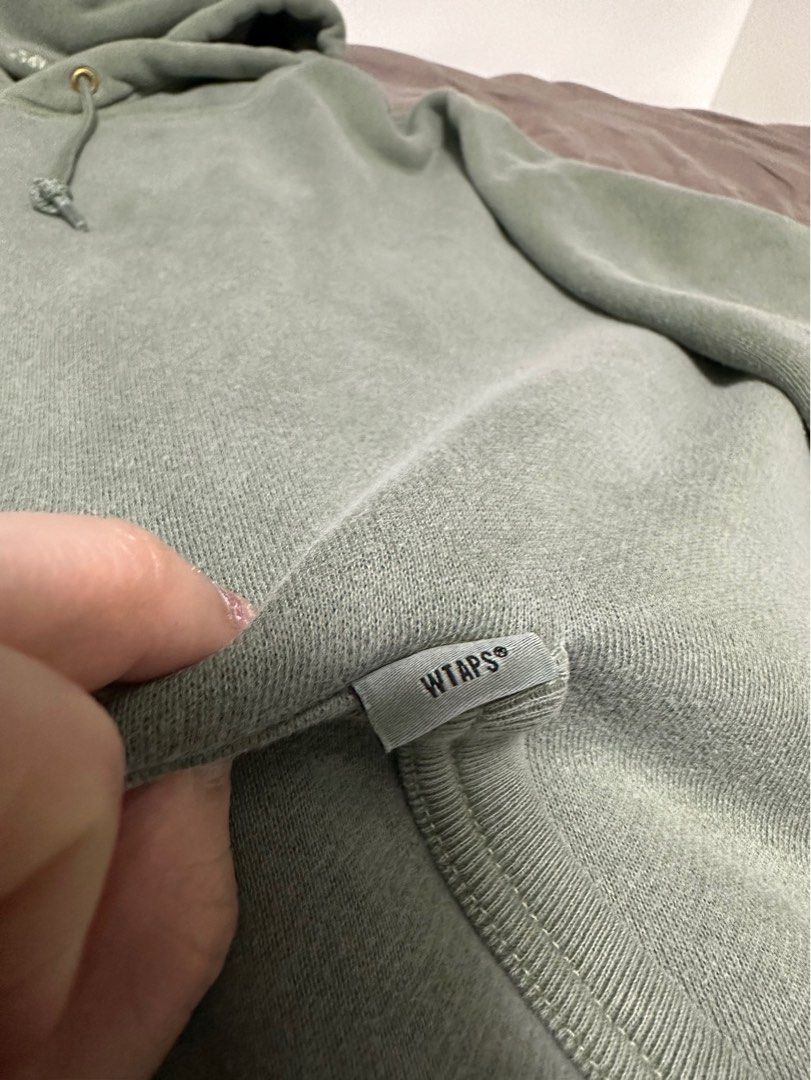 Wtaps Blank 01 Hooded Cotton 21aw OD色洗水hoodie, 男裝, 上身及套裝