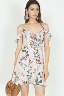 [XS] MDS Frill Cami Dress in Blush Floral