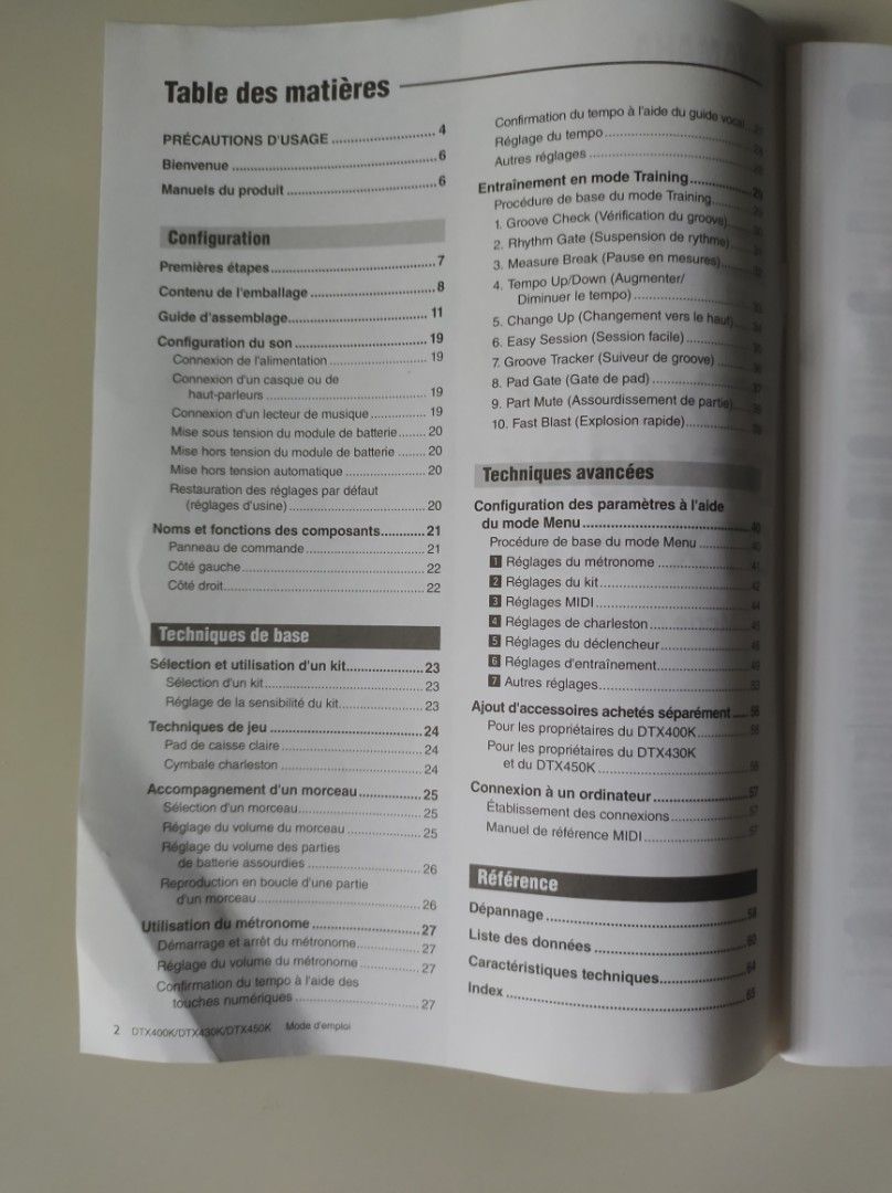 Yamaha Electronic Drum Manual instruction, Hobbies & Toys, Music