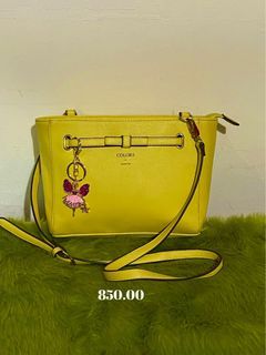 Yellow sling bag