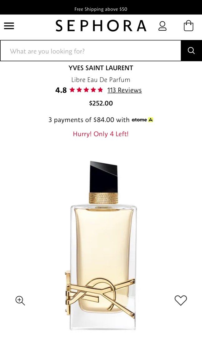 parfum libre ysl 90 ml