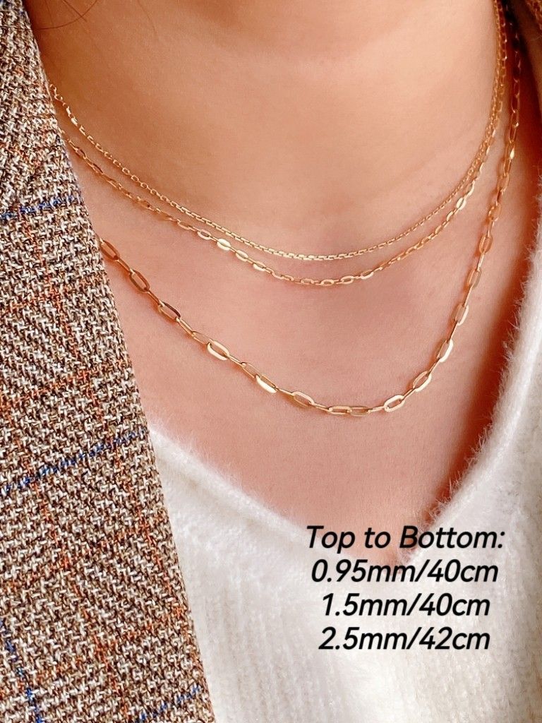 Real rose cheap gold chains