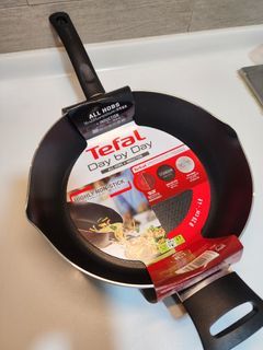Cheap Tefal Pure Grey Titanium Nonstick Deep Frying Pan (22cm