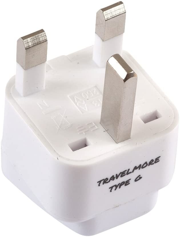 2 Pack UK Travel Adapter for Type G Plug Works with Electrical
