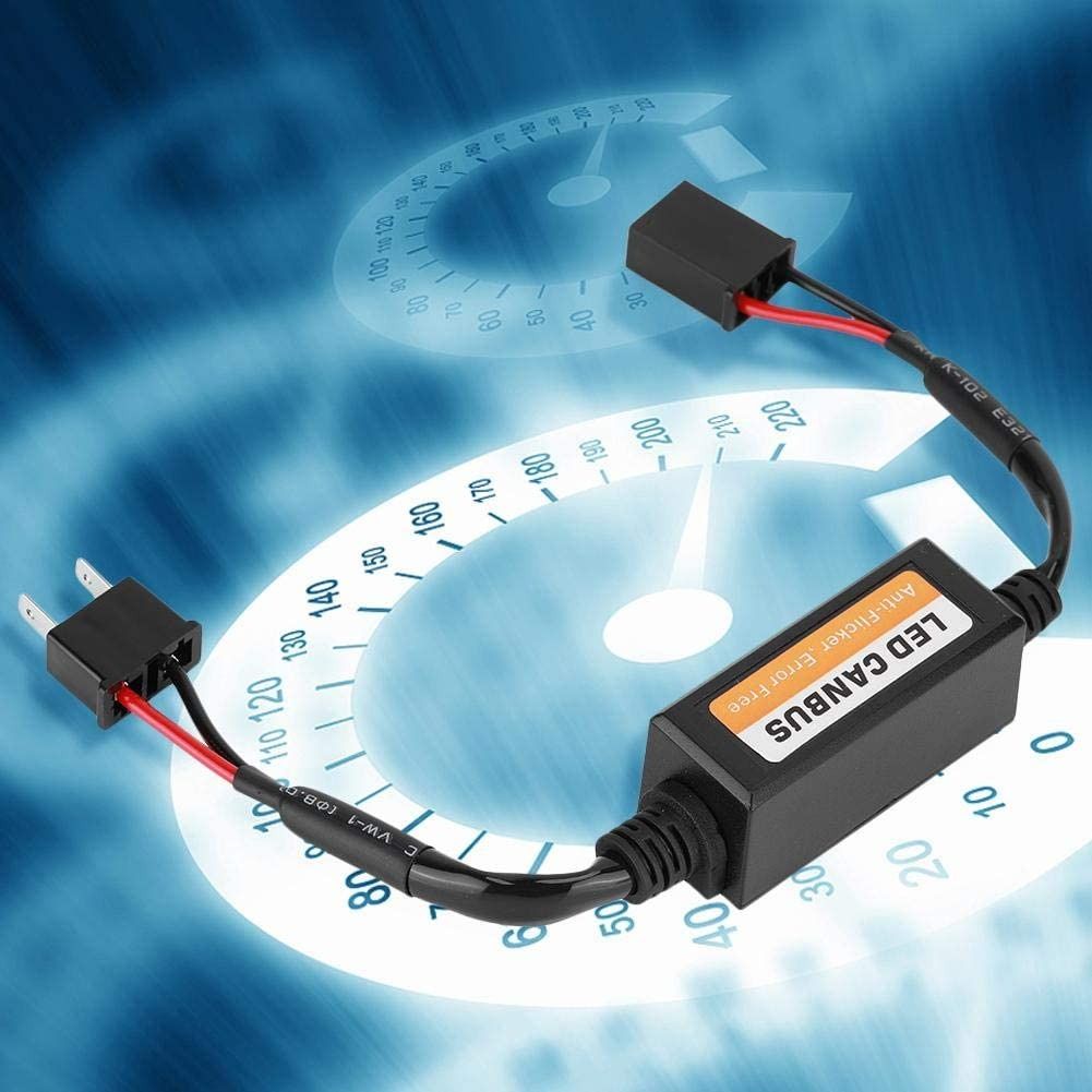 2Pcs Anti Flicker Harness, H7 LED Canbus Error Canceller Headlight Resistor  Decoder Adapter , Computers & Tech, Parts & Accessories, Cables & Adaptors  on Carousell
