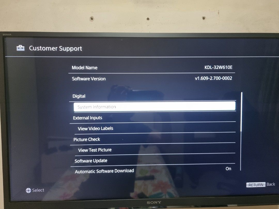 Sony Bravia TV How To Do System Software Update, 54 OFF