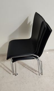 3 Faux Leather Dining Chairs for Sale