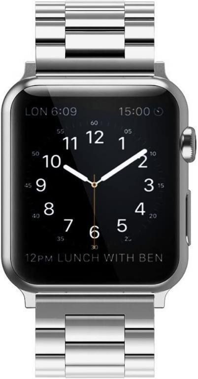 904 Simpeak Band Compatible with Apple Watch 38mm Match 2pc Links Stainless Steel Wirstband Strap Replacement for Apple Watch Series 5 4 3 2 Silver IN STOCK Luxury Watches on Carousell