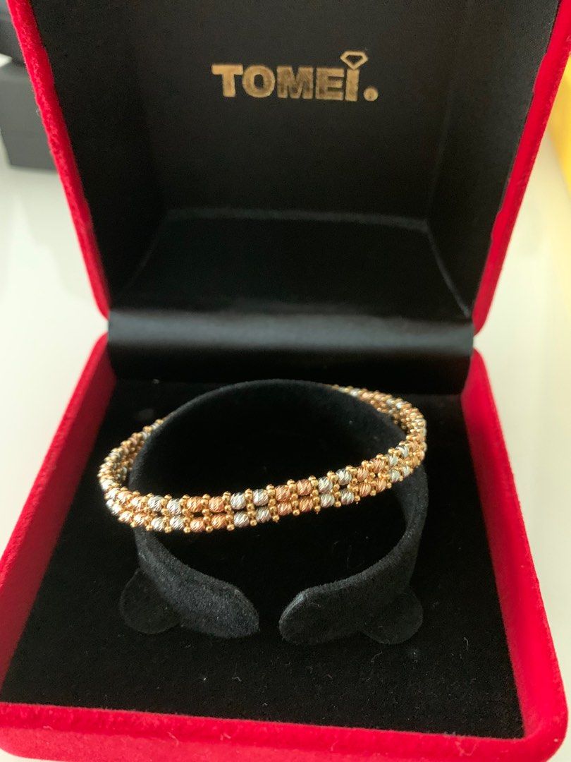 916 Gold TOMEI Italy Bangle Luxury Accessories on Carousell