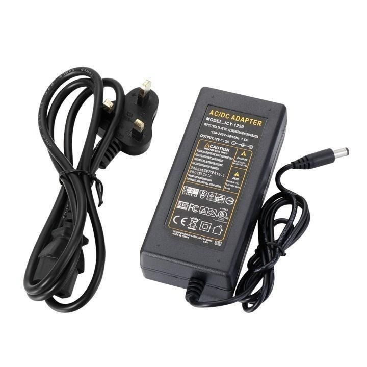 922] 12V 5A AC DC Power Supply Adapter Charger For 3528 5050 LED