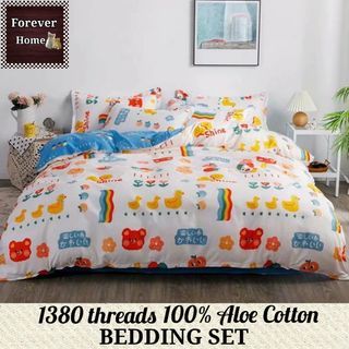 🐥現貨🐥全新🆕升級🆙1380針床單套裝Bedding set 💰消費券💰 - 款式H10