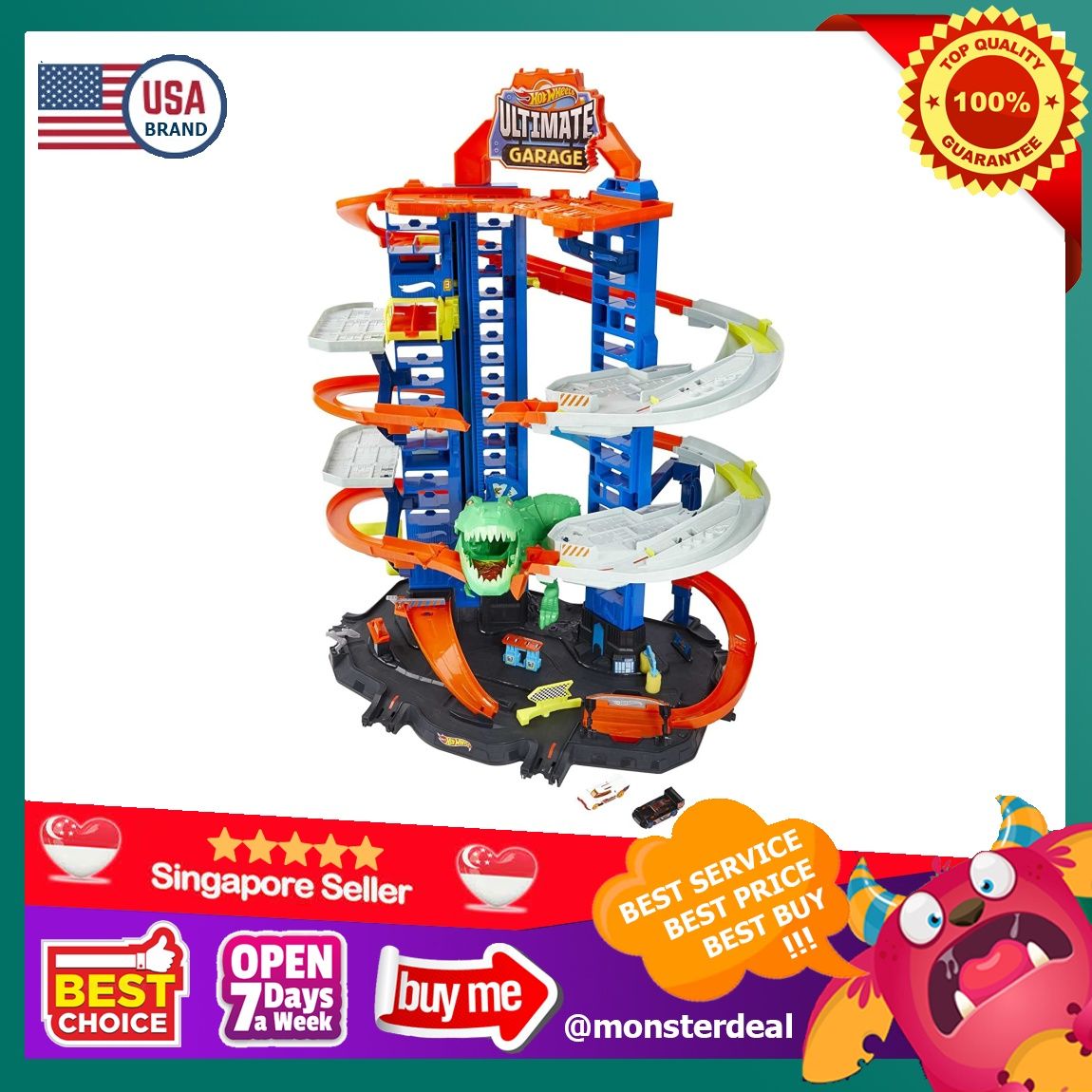 CLEARING Mattel Hot Wheels City Ultimate Garage