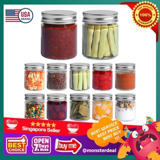 ComSaf Mini Mason Jars 4oz - 8 Pack, Regular Mouth Mason Jar with Lids and  Seal Bands, Small Glass Canning Jar for Spice, Jam, Honey, Jelly, Dessert