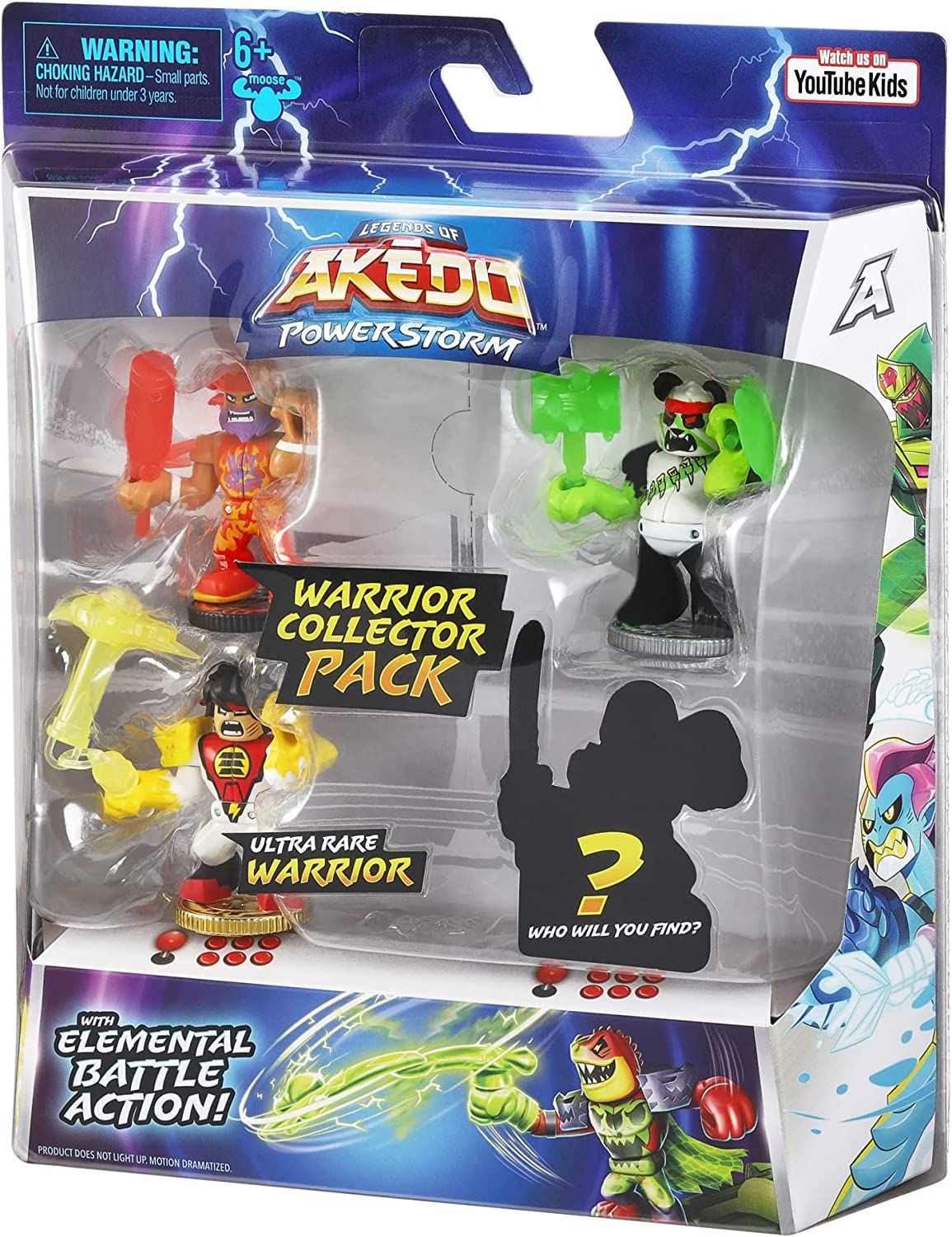 Legends of Akedo: Powerstorm Warrior Collector Pack with 4 Warrior