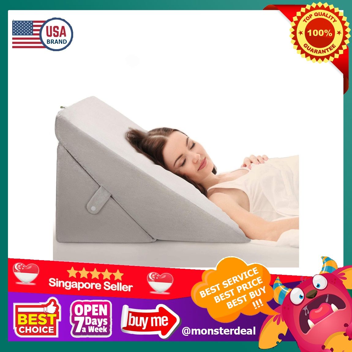 Sleepwell inflatable cheap portable bed wedge