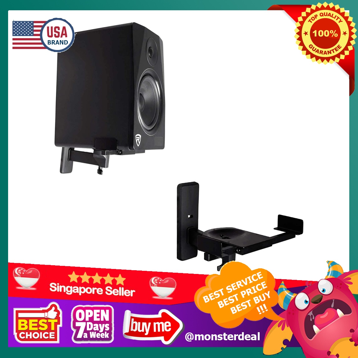 Rockville rhsb8 wall mount hot sale