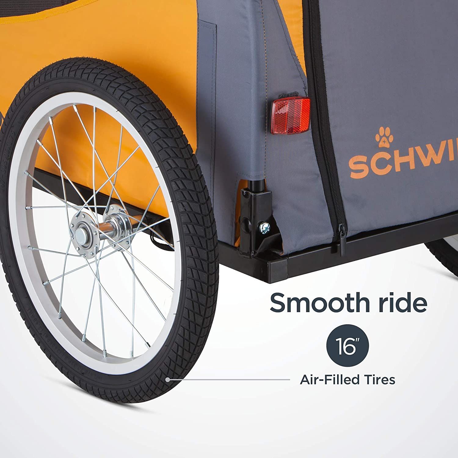 Schwinn Rascal Bike Pet Trailer For Small and Large Dogs Folding Frame Carrier Quick Release Wheels Universal Bicycle Coupler Adjustable