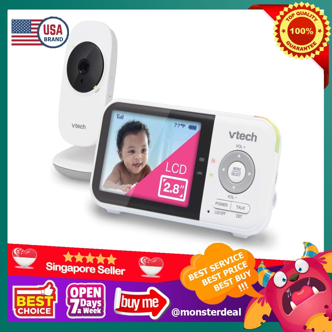 Baby monitor with best battery life clearance