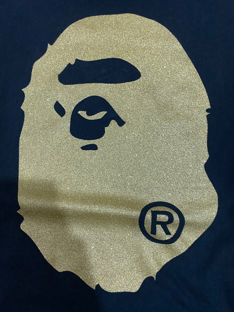 Golden shop bape logo