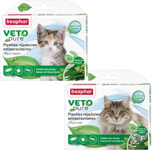 (預購/現貨) Beaphar 貓用 VETO pure 回歸自然滴劑 (一盒3支) (荷蘭製), 寵物用品, 寵物家品及其他 - Carousell