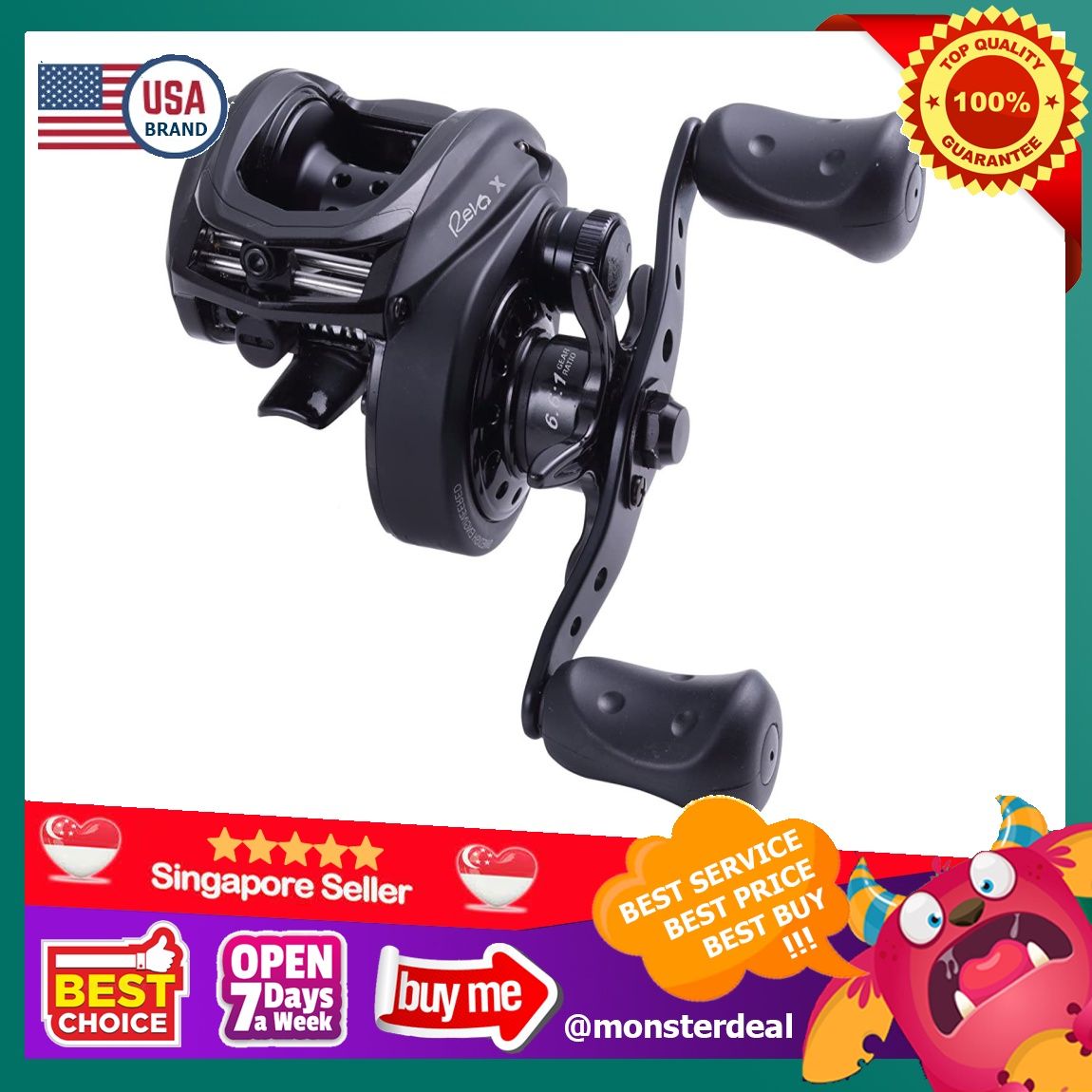 ABU REVO5X HSLP Abu Garcia Revo5 X Baitcast Reel | Bass Pro Shops