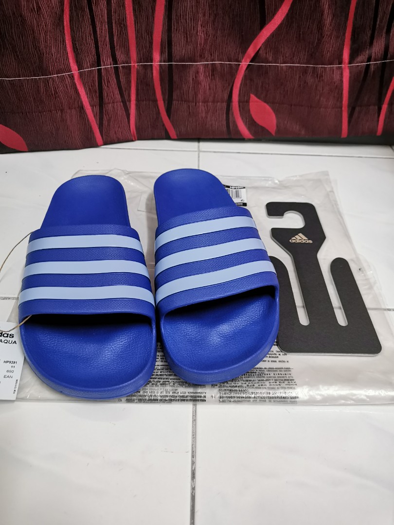 Adidas Adilette Aqua Slides Lucid Blue Men s Fashion Footwear