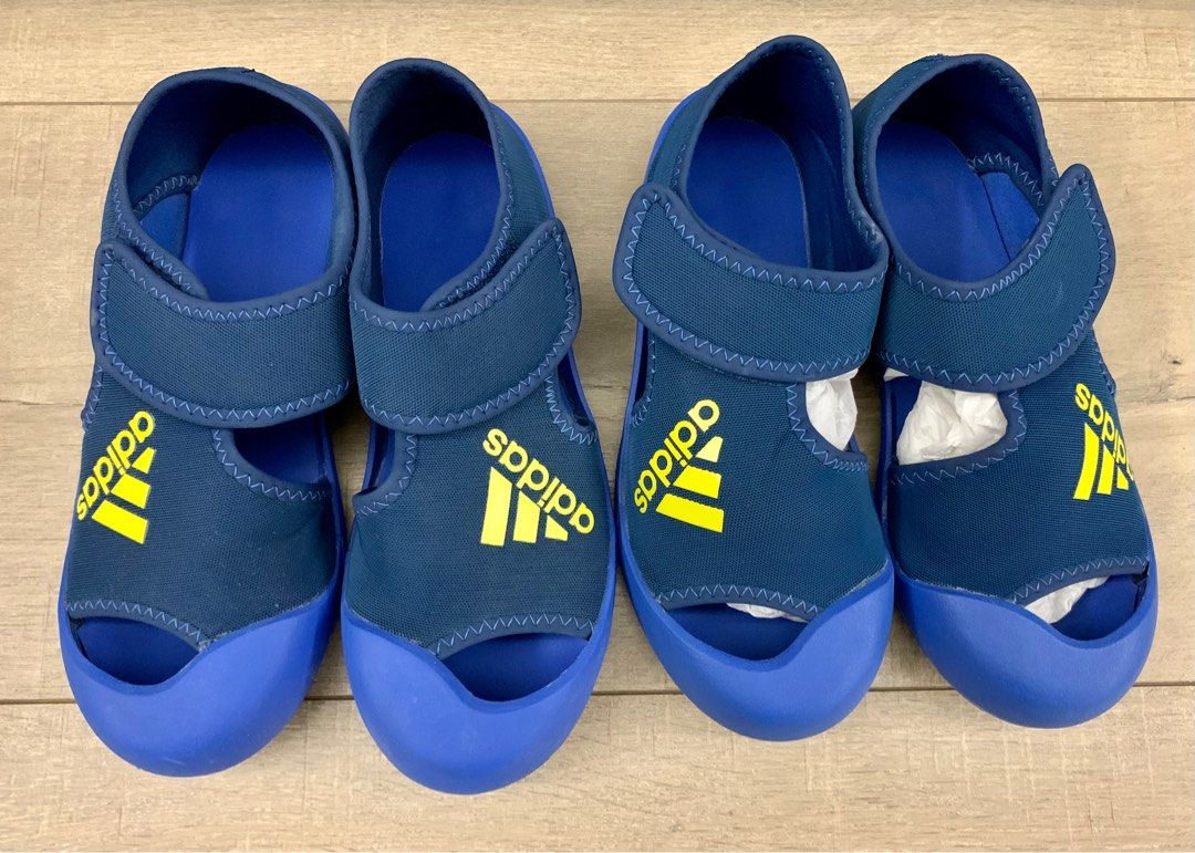 Adidas Kids Beach Sandals 2 pairs 兒童沙灘鞋兩對, Carousell