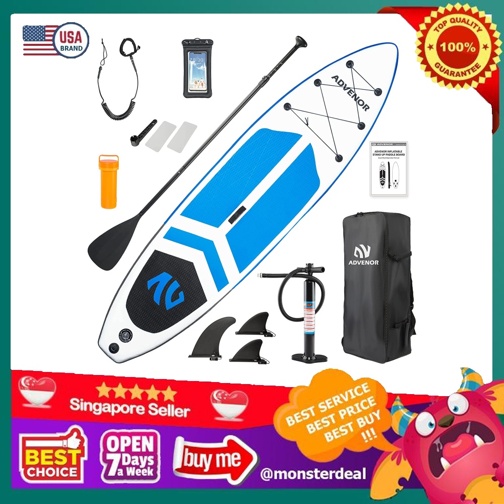 ADVENOR Paddle Board 11'x33 x6 Extra Wide Inflatable Stand Up Paddle
