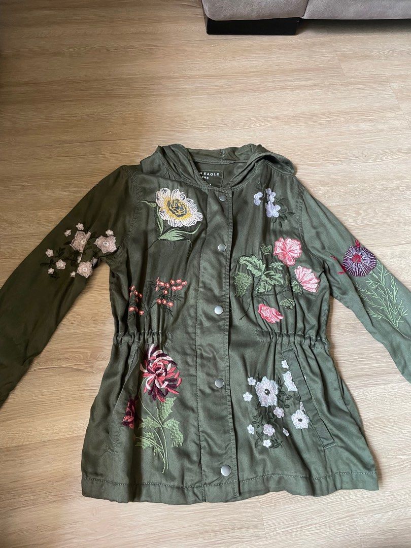 American eagle khaki jacket hot sale