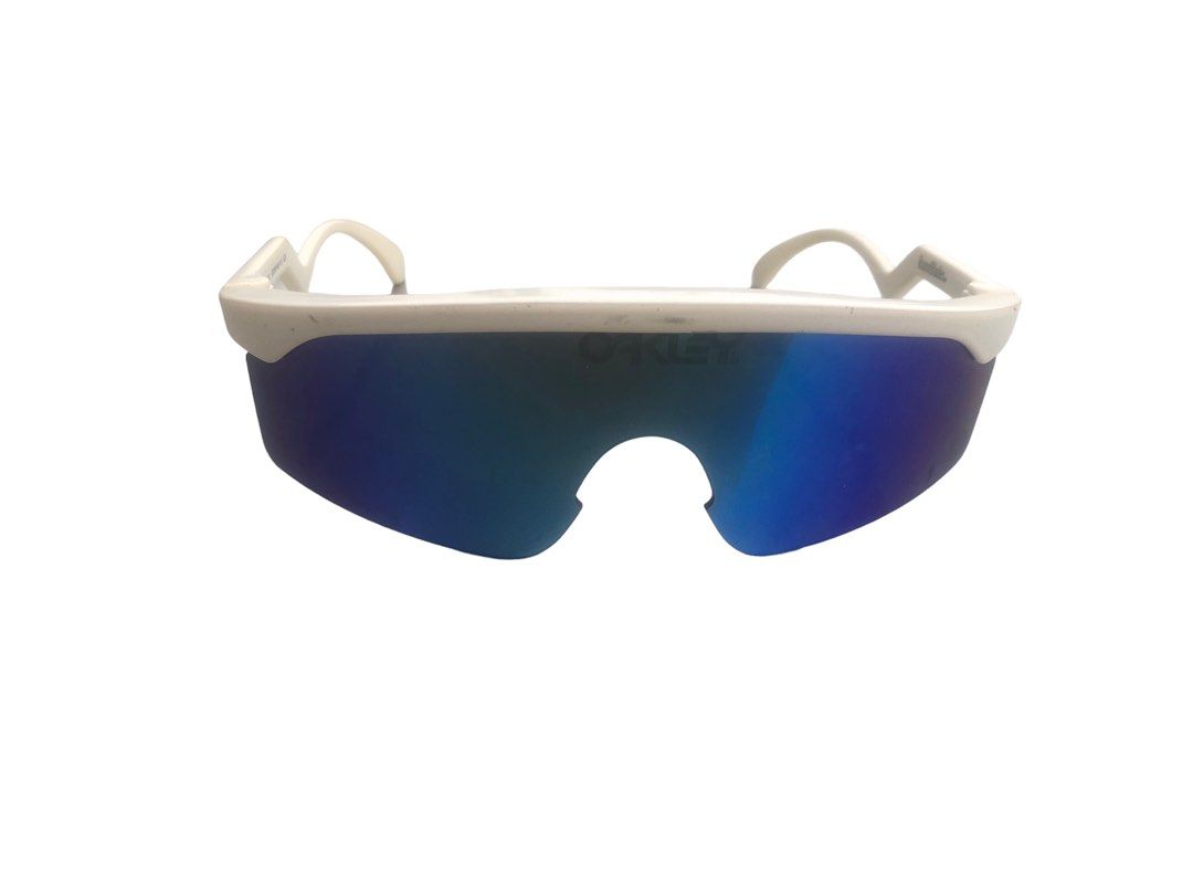 Oakley Razor Blades Heritage Sunglasses OO9140-15 White/Violet Iridium