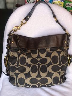 Authentic Coach denim shoulder bag