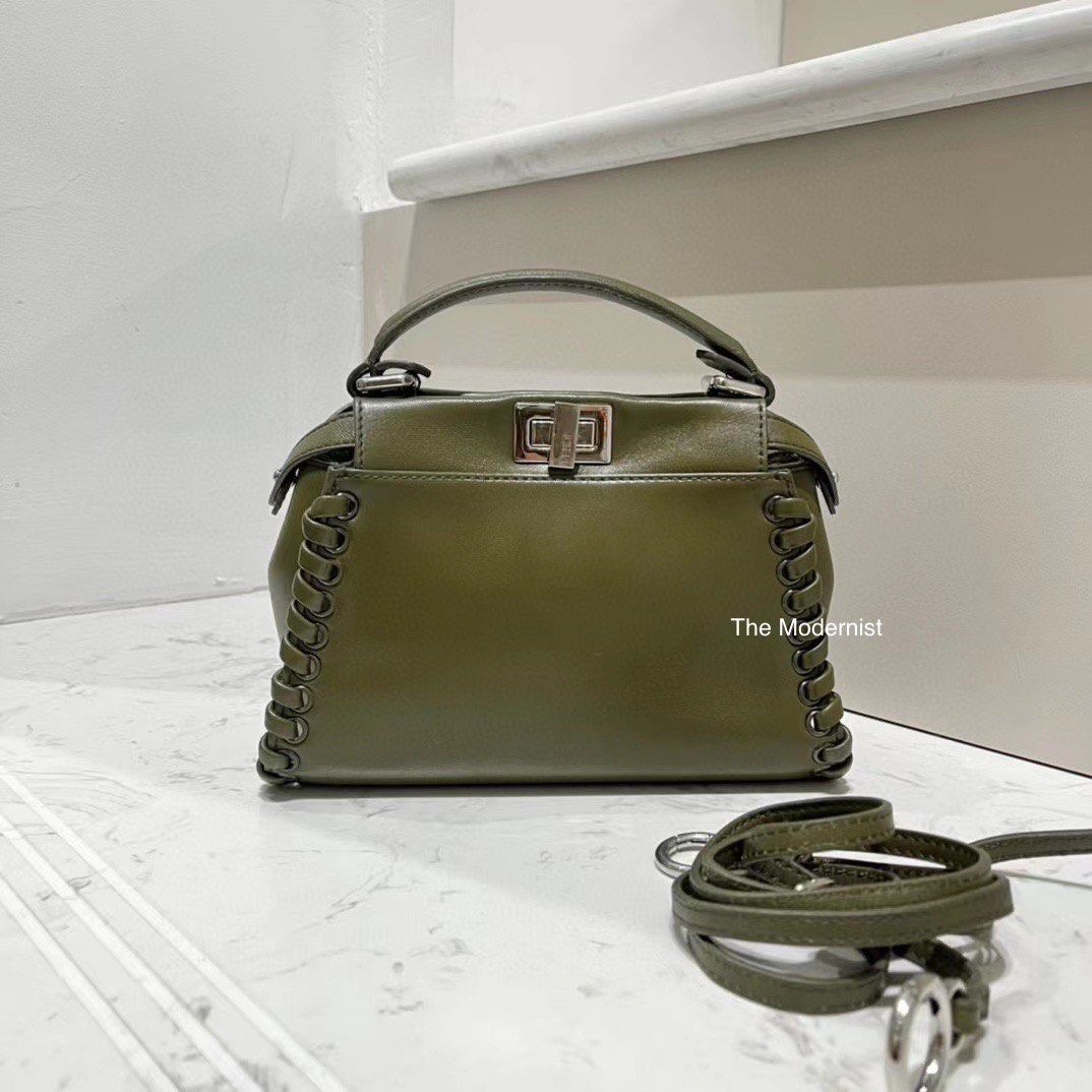 Fendi peekaboo olive green cheap