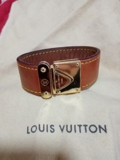 Pre-owned Louis Vuitton Nomade Koala Black Leather Bracelet S