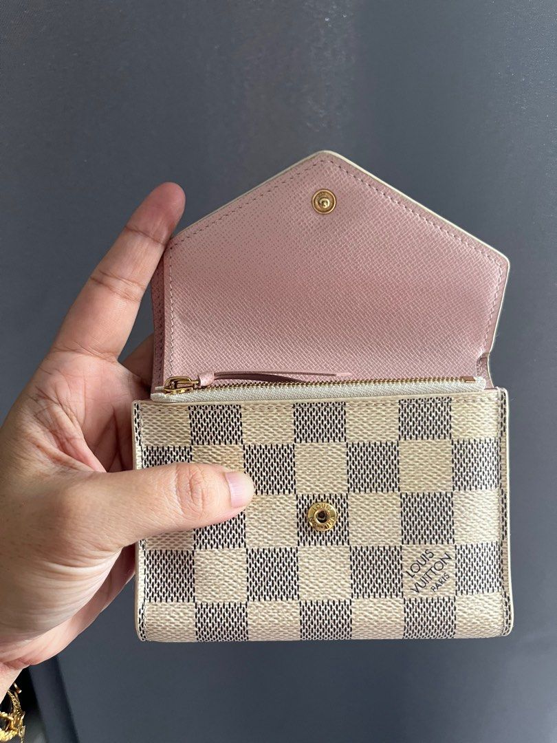 PRE LOVED] Louis Vuitton Victorine Wallet in Damier Ebene Canvass Cer