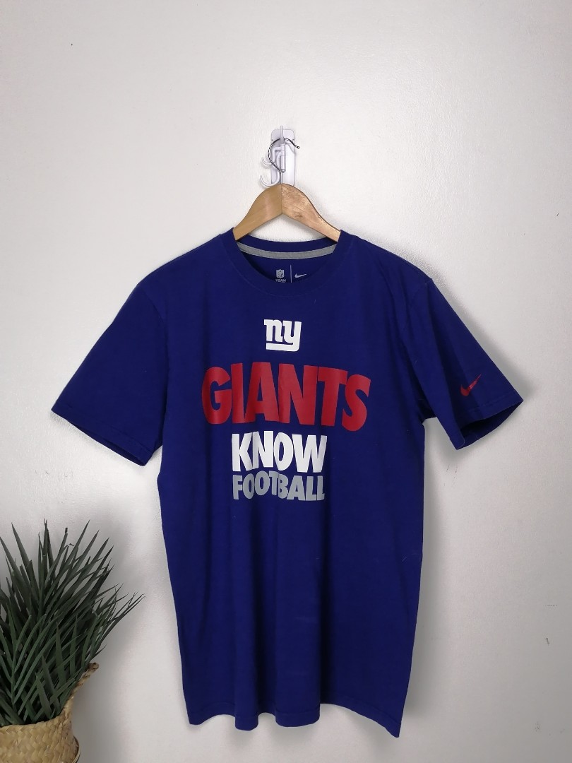 Authentic NFL Nike NY Giants Know Football Shirt, Men's Fashion, Tops &  Sets, Tshirts & Polo Shirts on Carousell