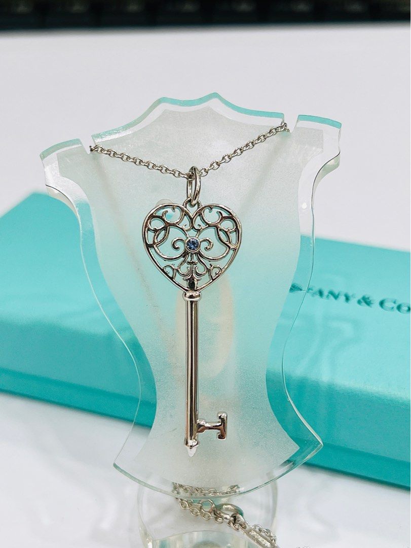 Tiffany enchant heart key on sale pendant