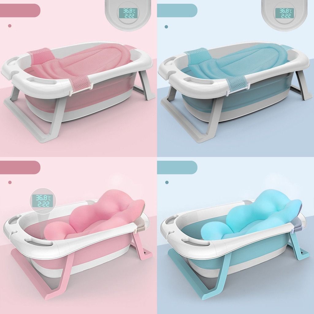Baby Foldable Bathtub With Temperature Sensor kids bath tub, Babies ...