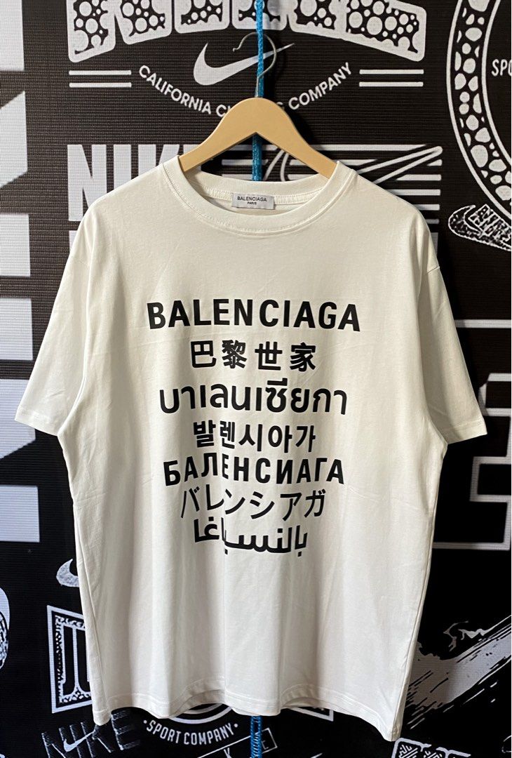 Balenciaga Languages Logo Tshirt  FUTURO