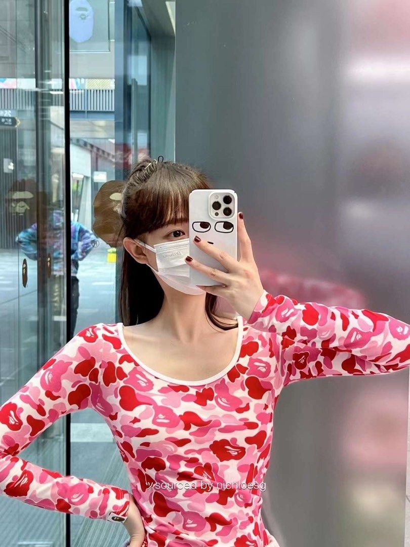 BAPE ABC CAMO L/S BODYCON, Women's Fashion, Dresses & Sets