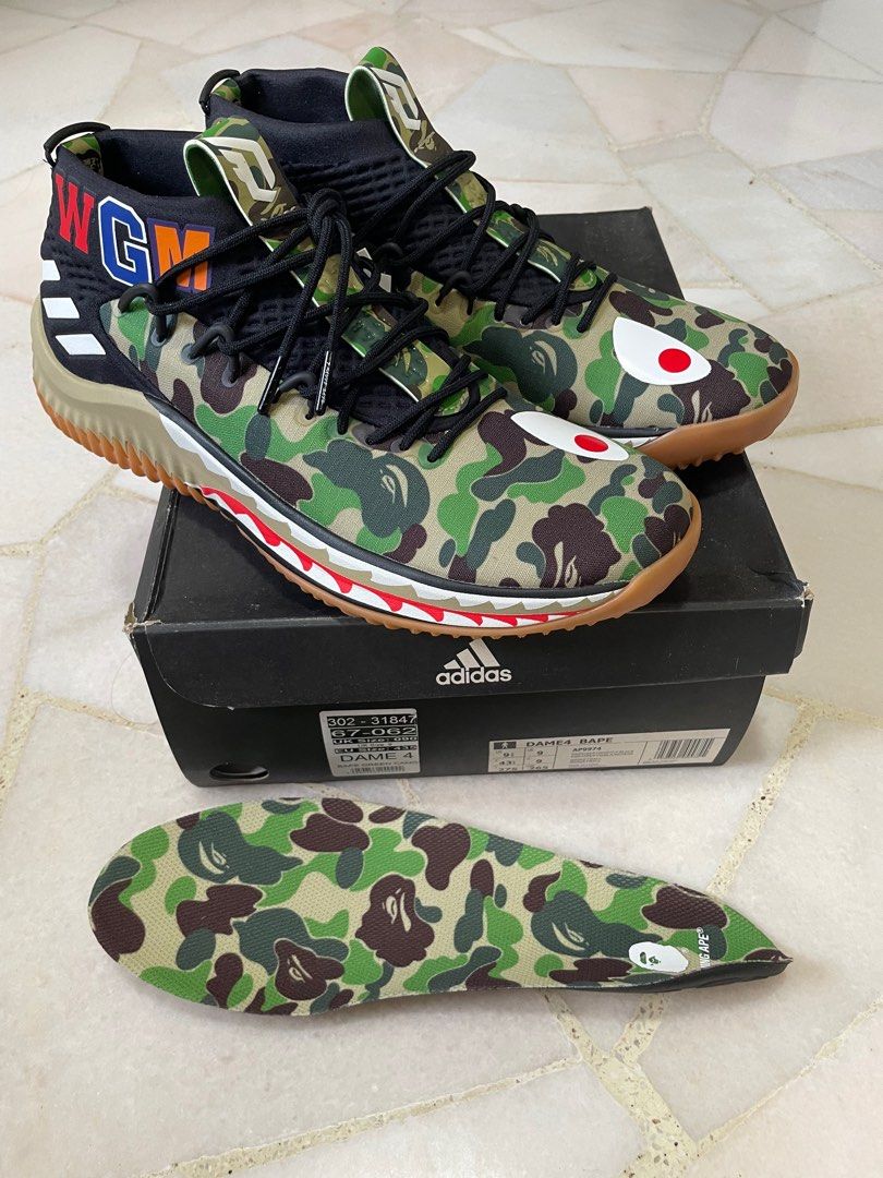 Dame4 bape new arrivals