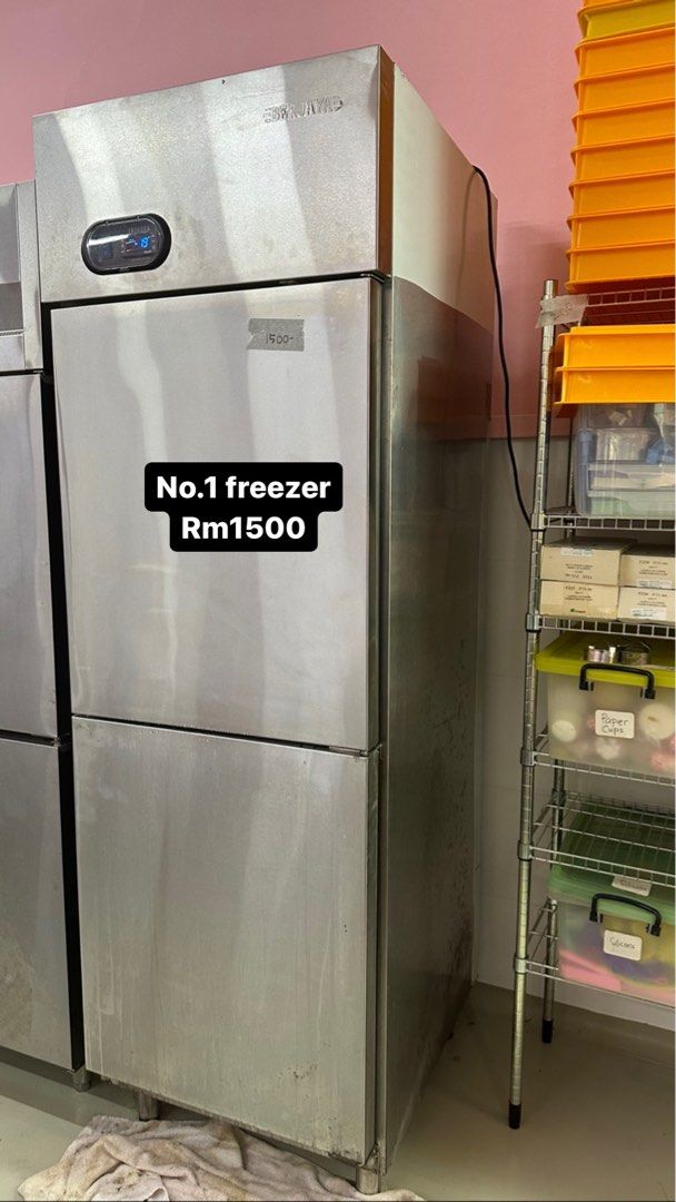 Berjaya standing freezer stainless steel, TV & Home Appliances, Kitchen
