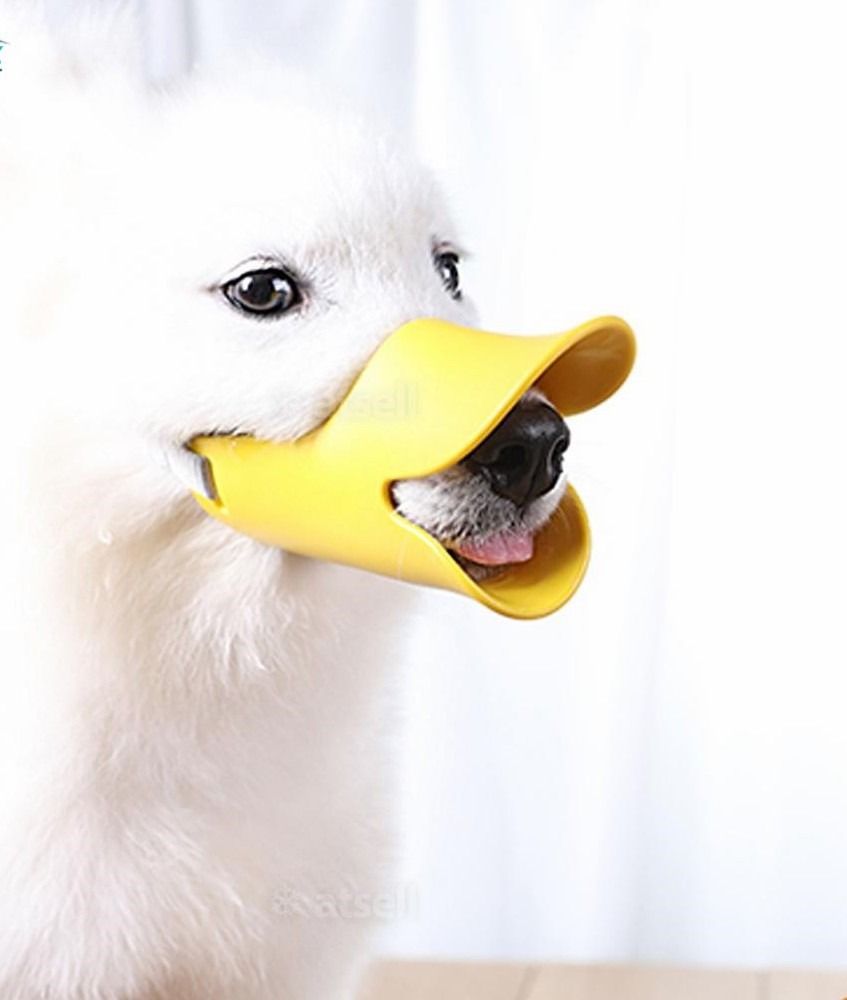 BL Pet Dog Silicone Duck Mouth Mask Anti Bite Stop Barking Dog